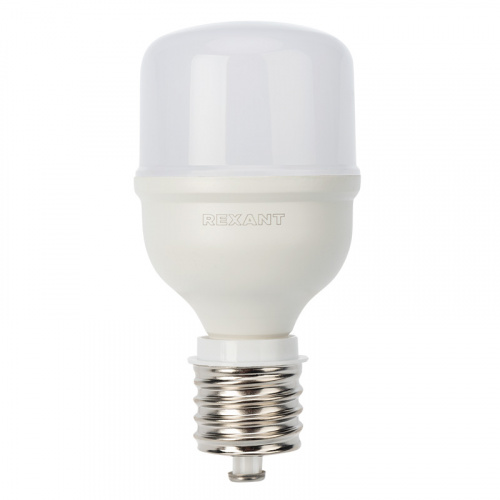 Лампа светодиодная REXANT высокомощная 30 Вт E27 с переходником на E40 2850 лм 6500 K холодный свет (1/20) фото 4