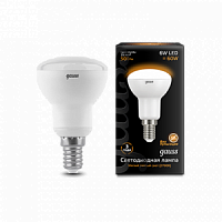 Лампа светодиодная GAUSS R50 6W 500lm 3000K Е14 1/10/100 (106001106)