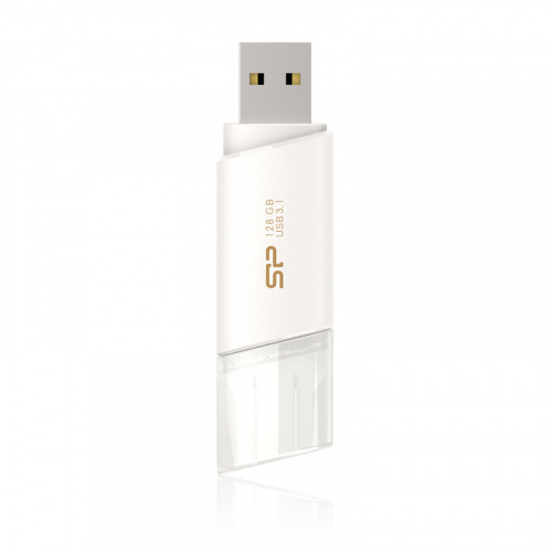 Флеш-накопитель USB 3.0  128GB  Silicon Power  Blaze B06  белый (SP128GBUF3B06V1W) фото 3