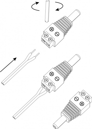 Разъем ЭРА R-DC02 DC питания штекер 2. 1х5. 5 с клеммной колодкой (1/1000)