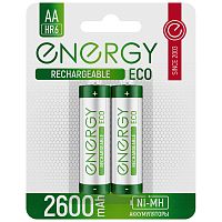 Аккумулятор Energy Eco NIMH-2600-HR6/2B (АА) (2/20/160) (104989)