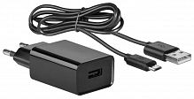 Адаптер сетевой Defender UPC-11, черный, 1xUSB, 5V/2.1А, кабель micro-USB (1/100)
