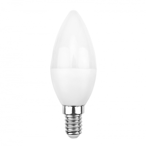Лампа светодиодная REXANT Свеча CN 9,5 Вт E14 903 лм 2700 K теплый свет (1/10/100) (604-023)