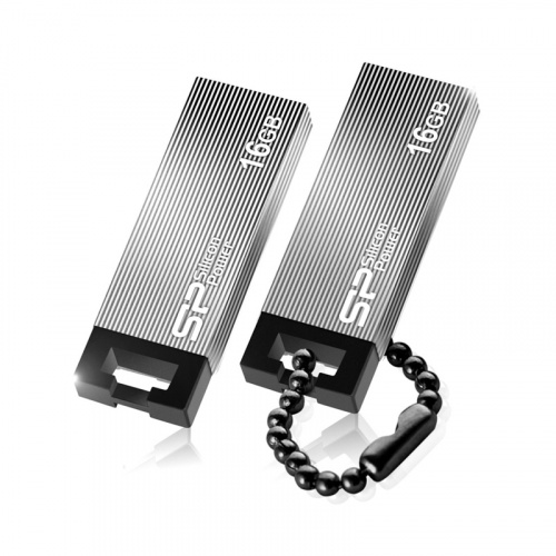 Флеш-накопитель USB  16GB  Silicon Power  Touch 835  темно серый (SP016GBUF2835V1T)