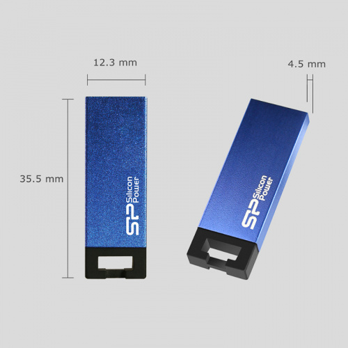 Флеш-накопитель USB  32GB  Silicon Power  Touch 835  темно-серый (SP032GBUF2835V1T) фото 3