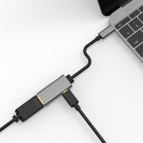 Aдаптер USB 3.1 Type-Cm --> HDMI A(f) , 4K@60Hz, PD charging, Aluminum Shell, VCOM <CU452> (1/72) фото 5