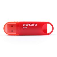 Флеш-накопитель USB  64GB  Exployd  570  красный (EX-64GB-570-Red)