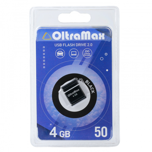 Флеш-накопитель USB  4GB  OltraMax   50  чёрный (OM004GB-mini-50-B) фото 4