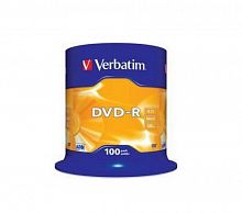 Диск VERBATIM DVD-R 4.7 GB (16х) CB-100 (400)