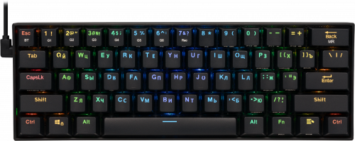 Клавиатура беспроводная REDRAGON Draconic RU,RGB, bluetooth 5.0, черная (77696)