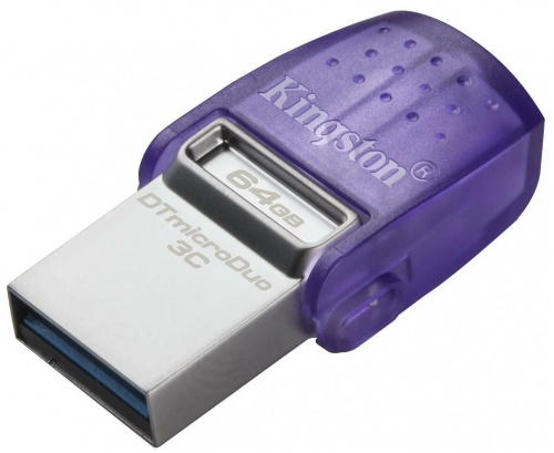 Флеш-накопитель USB 3.2  64GB  Kingston  DataTraveler microDuo 3C  (USB 3.0/3.2 + Type C) (DTDUO3CG3/64GB)