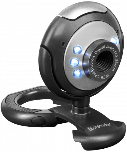 Веб-камера DEFENDER C-110, 0.3 Мп., USB 2.0, встроен. Микрофон, чёрная (1/50) (63110) фото 8
