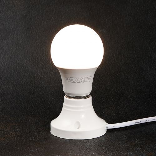 Лампа светодиодная REXANT Груша A60 9,5 Вт E27 903 лм 4000 K нейтральный свет (10/100) (604-002) фото 2