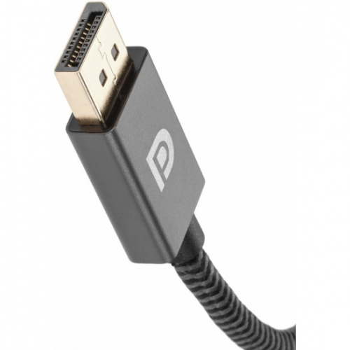 Кабель-переходник DP --> HDMI-F 0.2m , серый металлик, оплетка, 4K@60Hz, Telecom (TA560) (1/200) фото 5