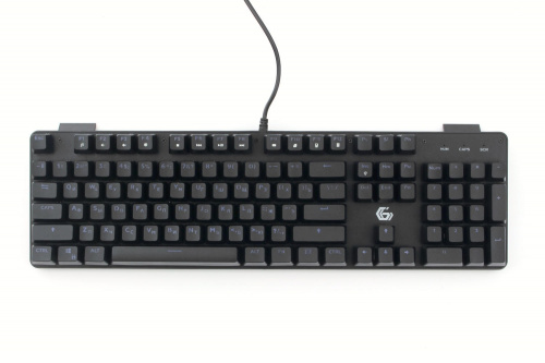 Клавиатура механическая игровая  Gembird KB-G530L, USB, Outemu Blue, 104 кл., Rainbow, 9 реж., черный фото 2