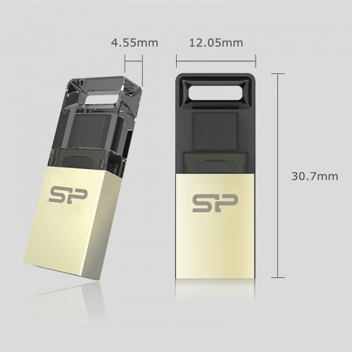 Флеш-накопитель яUSB  8GB  Silicon Power  Mobile X10  (USB+microUSB)  for Android smartphones (SP008GBUF2X10V1C) фото 5