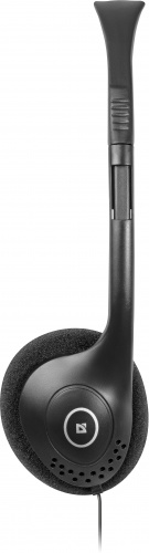 Проводные накладные наушники  DEFENDER Aura HN-101, шнур 1.8 м, черные (1/50) (63101) фото 9