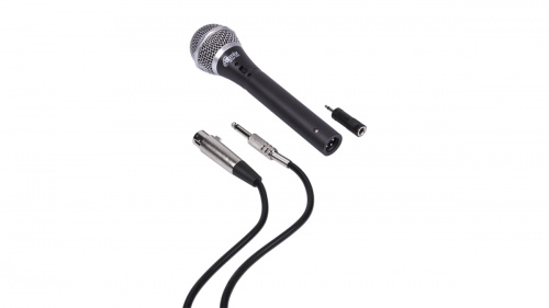 Микрофон вокальный проводной RITMIX RDM-155 (Black), динамический, однонаправленный, 50 Гц - 10 кГц, Jack 6.3 мм, черный (1/25) (15119637) фото 4