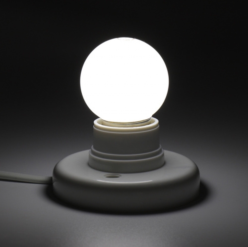 Лампа шар NEON-NIGHT Е27 5 LED Ø45мм - белая (1/100) фото 2