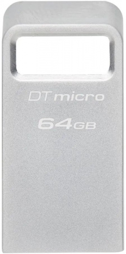 Флеш-накопитель USB 3.2  64GB  Kingston  DataTraveler Micro G2  металл (DTMC3G2/64GB)