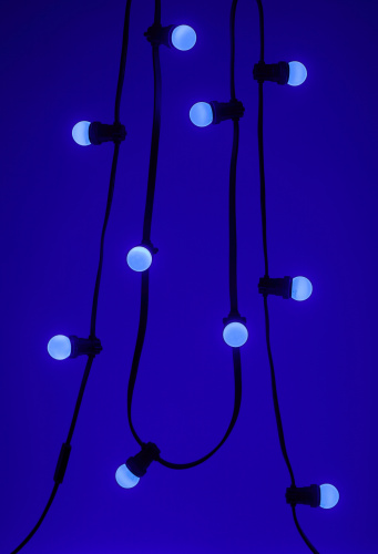 Лампа светодиодная ЭРА BL45-E27 Р45-1W-E27 (диод. шар син., 4SMD, 1W, E27, для белт-лайт) (10/100/6000) фото 6