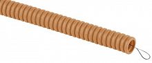 Труба ЭРА гофрированная ПВХ (сосна) d 25мм с зонд. легкая 25м (20)