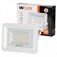 Прожектор светодиодный WOLTA WFL-50W/06W 5500K 50 Вт SMD IP 65 4250 Лм, холодный свет, белый (1/10)