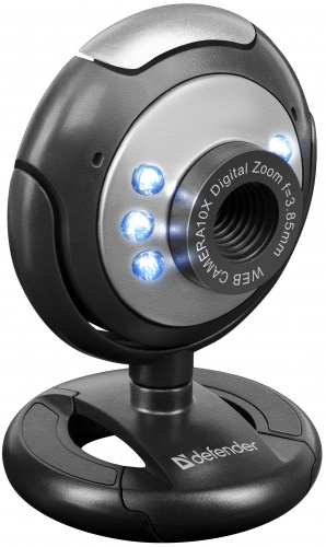 Веб-камера DEFENDER C-110, 0.3 Мп., USB 2.0, встроен. Микрофон, чёрная (1/50) (63110) фото 3