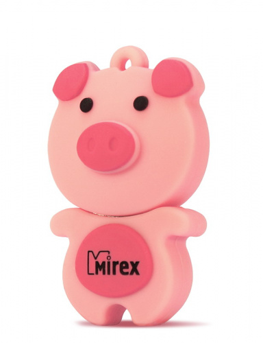 Флеш-накопитель USB  4GB  Mirex  Свинка  розовый  (ecopack) (13600-KIDPIP04)