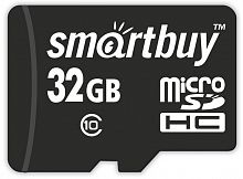 Карта памяти MicroSD  32GB  Smart Buy Class  10 без адаптера (SB32GBSDCL10-00LE)