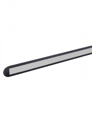 Алюминиевый профиль TDM встраиваемый черный 2206 (2 м), матовый рассеиватель, 2 заглушки, 3 крепежа (1/10) фото 3