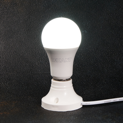 Лампа светодиодная REXANT Груша A60 15,5 Вт E27 1473 лм 6500 K холодный свет (1/10/100) (604-010) фото 2