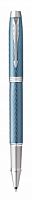Ручка роллер Parker IM Premium T318 (2143648) Blue Grey CT F черные чернила подар.кор.