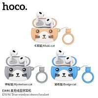 Наушники внутриканальные HOCO EW46, пластик, bluetooth 5.3, микрофон, цвет: синий (1/16/160)