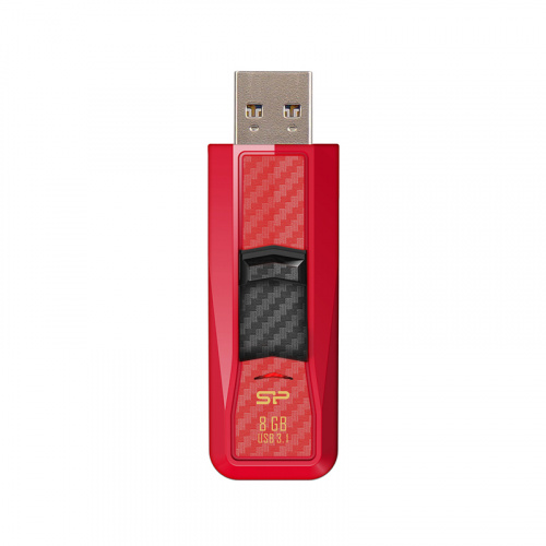 Флеш-накопитель USB 3.0  8GB  Silicon Power  Blaze B50  красный (SP008GBUF3B50V1R)