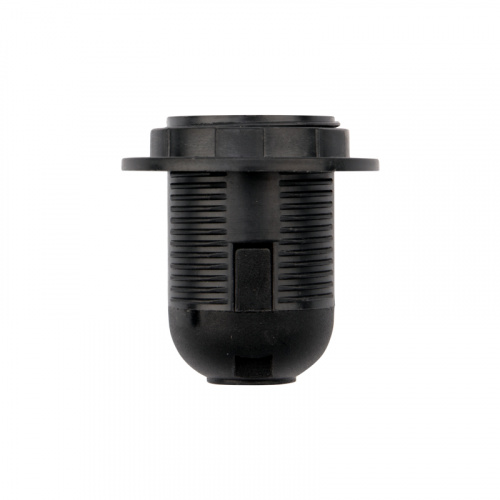 Патрон REXANT пластиковый термостойкий подвесной с кольцом Е27, черный  (1/50/200) фото 2