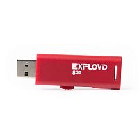 Флеш-накопитель USB  8GB  Exployd  580  красный (EX-8GB-580-Red)