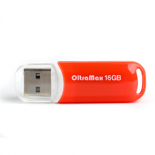 Флеш-накопитель USB  16GB  OltraMax  230  оранжевый (OM-16GB-230-Orange)