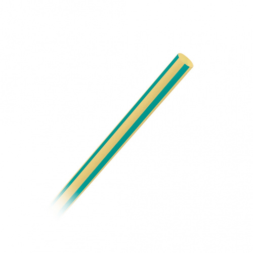 Термоусаживаемая трубка SMARTBUY 6/3, желто-зеленая, 1 метр (50/500)