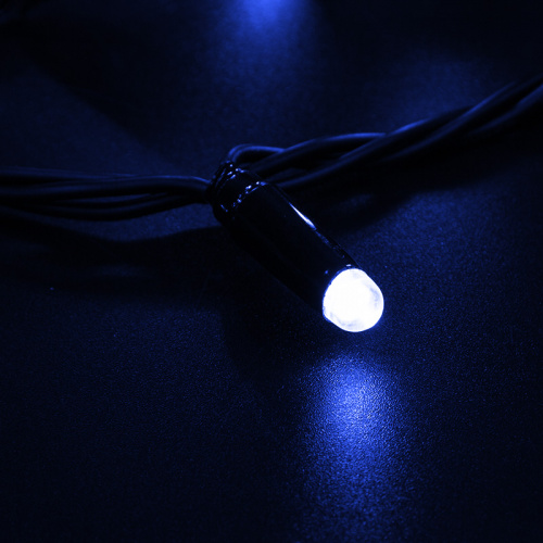 Гирлянда NEON-NIGHT Нить 10м, постоянное свечение, черный ПВХ, 230В, цвет: Синий (1/20) фото 2