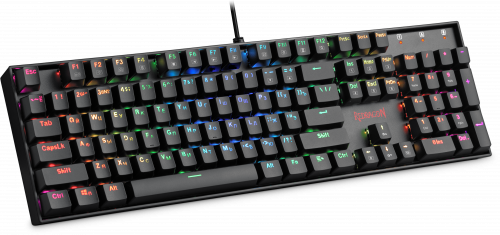 Клавиатура механическая игровая Redragon Mitra, USB, проводная, RGB подсветка, Full Anti-Ghosting, черный (1/10) (75015) фото 4