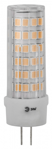 Лампа светодиодная ЭРА STD LED JC-5W-12V-CER-827-G4 G4 5Вт керамика капсула теплый белый свет (1/500) (Б0056749) фото 2