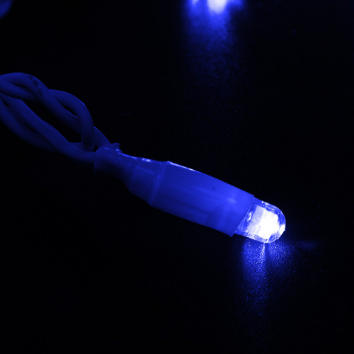 Гирлянда NEON-NIGHT Нить 10м, с эффектом мерцания, белый ПВХ, 230В, цвет: Синий (1/40) фото 2