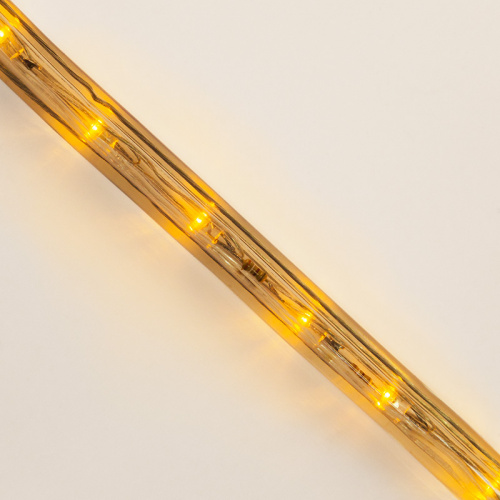 Дюралайт NEON-NIGHT LED, постоянное свечение (2W) - желтый Эконом 24 LED/м , бухта 100м (100/100) фото 4