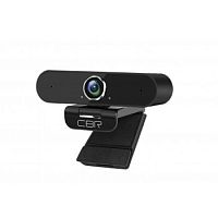 Веб-камера CBR CW 875QHD Black, с матрицей 5 МП, 2560х1440, USB 2.0, встроенный микрофон с шумоподавлением, автофокус, черный