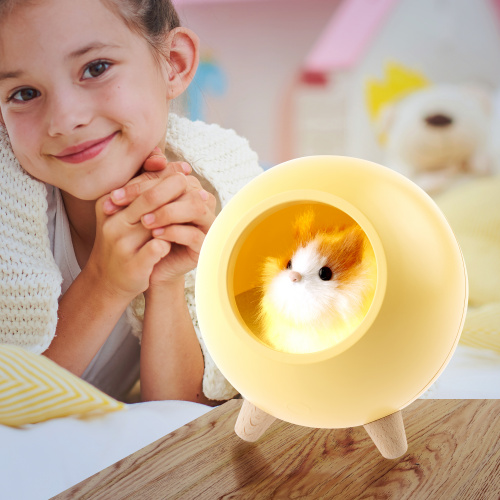 Детский ночник - светильник светодиодный ЭРА NLED-468-1W-Y хомяк желтый (1/48) фото 7