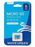 MicroSD  8GB  Move Speed FT100 10 без адаптера