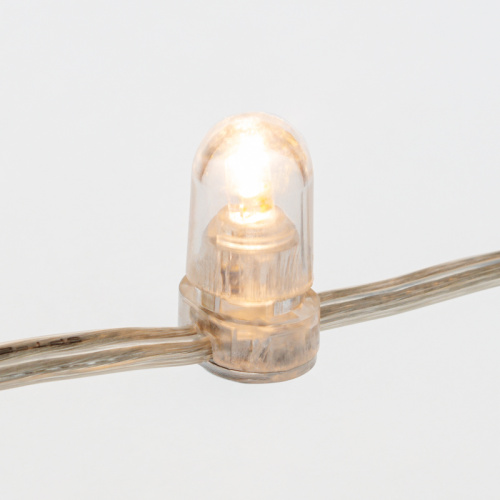 Гирлянда NEON-NIGHT LED Клип-лайт 12 V, прозрачный ПВХ, 150 мм, цвет диодов Теплый белый, Flashing (Белый) длина 100м (100/100) (325-166) фото 5