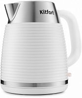 Чайник электрический Kitfort КТ-695-3 1.7л. 2200Вт белый (корпус: нержавеющая сталь)