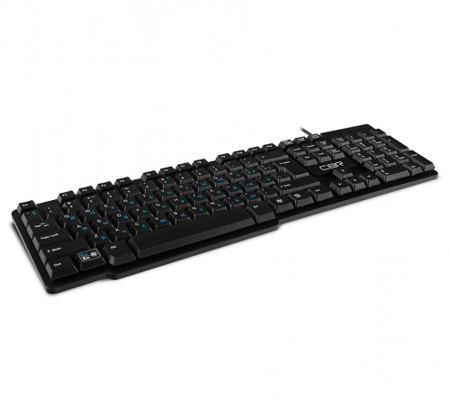 Клавиатура CBR KB 120, проводная полноразмерная, USB, 104 клавиши, конструкция "скелетон", длина кабеля 1,8 м, черный (1/30) фото 2